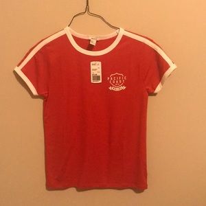 red short sleeve tshirt